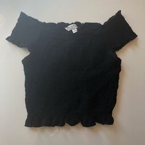 Miss Selfridge black summer crop top